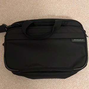 Briggs & Riley Travelware Carryon Overnight Bag Black Balistic Nylon